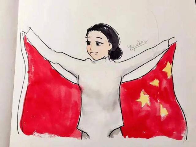 开学画什么好看又简单（“击剑小能手”画出奥运组图漫画）