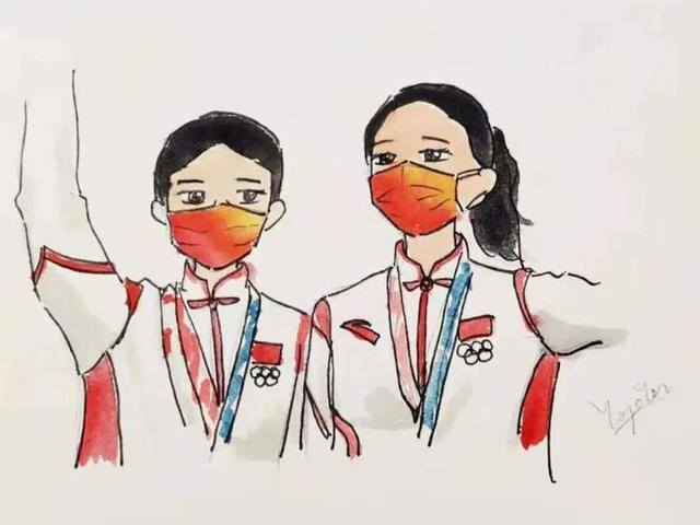 开学画什么好看又简单（“击剑小能手”画出奥运组图漫画）