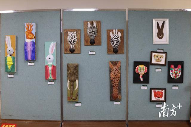 废品制作手工艺品（阳山镇中心小学开展“艺术作品展”）