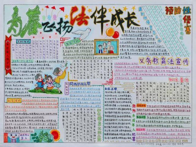 法制绘画又简单又好看（以法之名，保护少年的你）