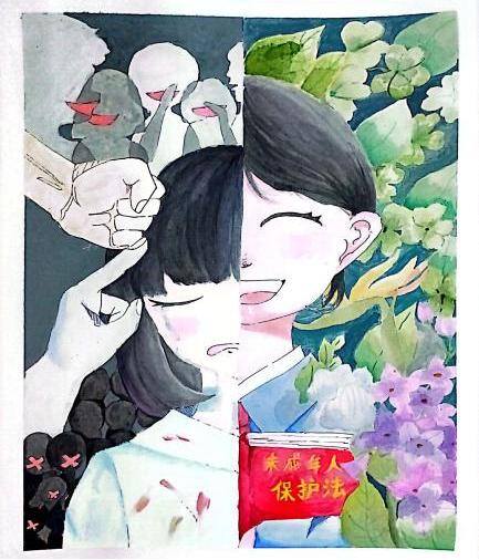 法制绘画又简单又好看（以法之名，保护少年的你）