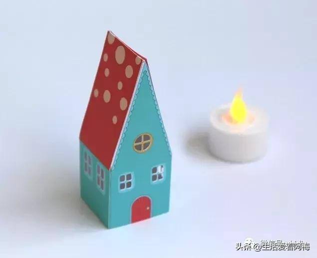 简单手工制作（小房子装饰led灯）