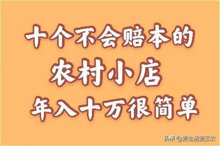 小生意干什么挣钱（在农村集镇做什么生意比较赚钱？）