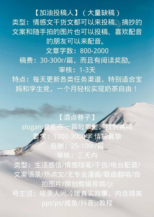 写作投稿赚钱平台（新手写作投稿馆）