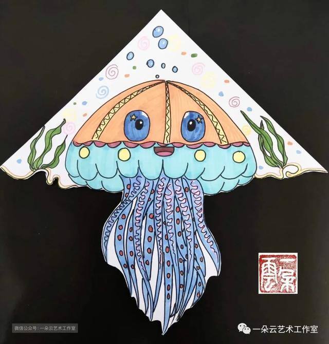 风筝怎么画好看又简单（一朵云艺术工作室——风筝）