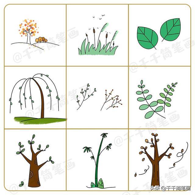 好看的画画图片大全（手帐素材集中营：动物、美食、旅游、花草、人物都在这里，一次画个够，转存轻松做手帐~）