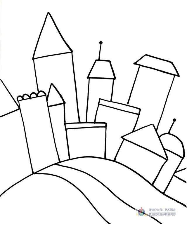 房子儿童画（小朋友的房子怎么画？）