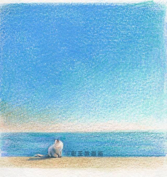 画画怎么画的好看又简单（彩铅风景（范画原图展示））