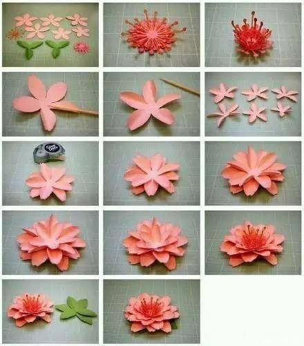 手工做花（手把手教你做一朵好看的纸花）