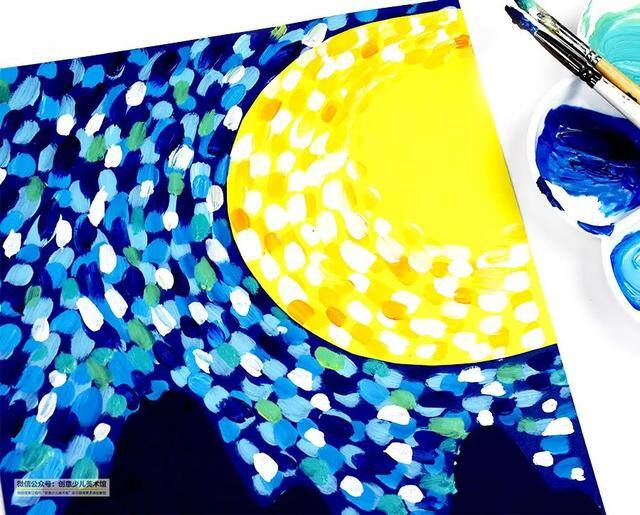 白露儿童画简单漂亮（中秋节插画教程）