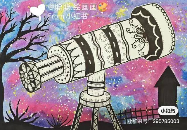 春夏秋冬的画又简单又漂亮（小朋友的线描作品欣赏）