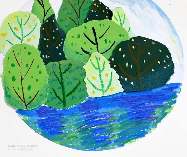 环保图片儿童画（绿水青山就是金山银山）