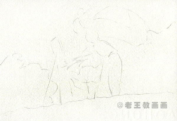 鸟怎么画简单好看在天上飞（宫崎骏动画片《起风了》剧照水彩漫画教程）