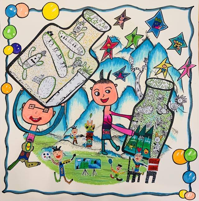 创建文明城市主题绘画（北京市丰台区师范学校附属小学一年级6班裴艺术作品征集活动圆满落幕）