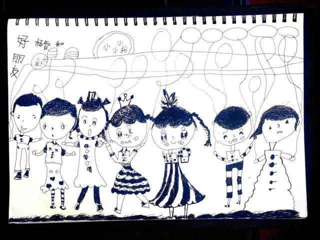 超简单好看的黑白画（我家的“小书本”）