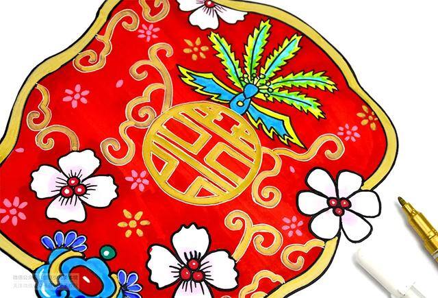 凤凰怎么画好看又霸气（美术课程《团扇》）