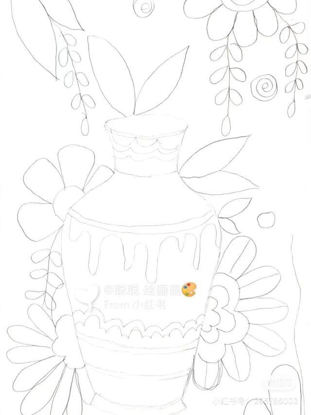 春夏秋冬的画又简单又漂亮（小朋友的线描作品欣赏）