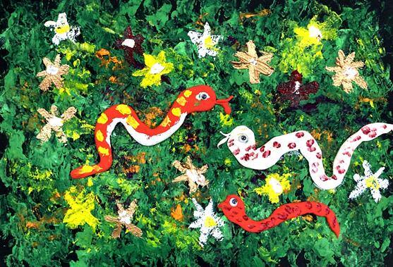 10一15岁画画教程（蛇的形状和色彩特征）