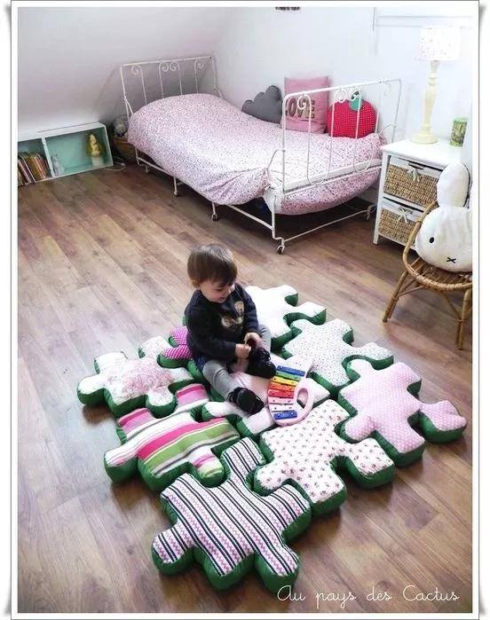 手工制作小玩具（旧衣服不要扔，这样做成抱枕，孩子都爱不释手！）