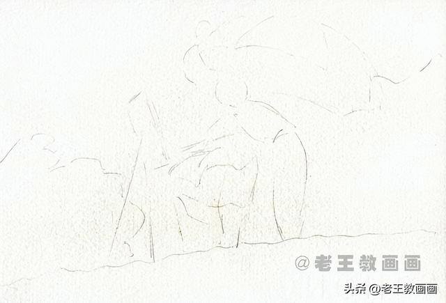 鸟怎么画简单好看在天上飞（宫崎骏动画片《起风了》剧照水彩漫画教程）