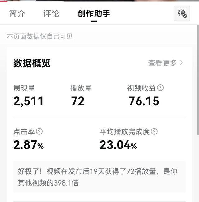 抖音怎么赚钱的几个方法（一条播放量72的视频变现76块钱，你知道究竟是怎么做到的吗？）