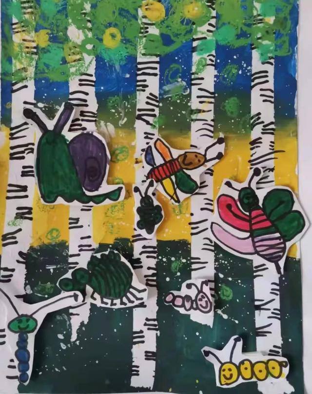 人与自然和谐共生绘画（枣庄市博物馆开展“携手为保护地球投资”主题绘画作品征集活动）
