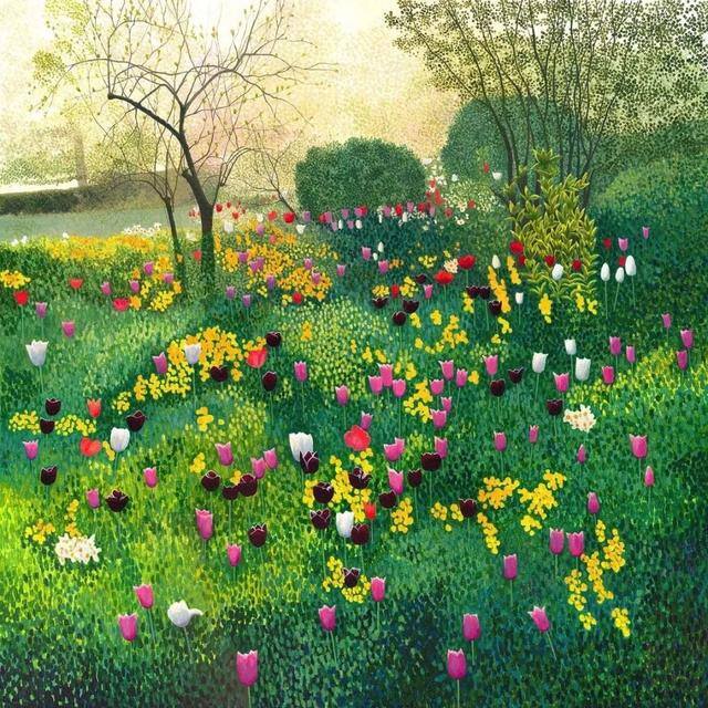 画画怎么赚钱（点彩画家susanentwistle，一个自学成才的艺术家）