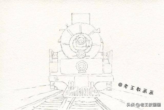 画画画画（水彩火车头（火车头缩影））