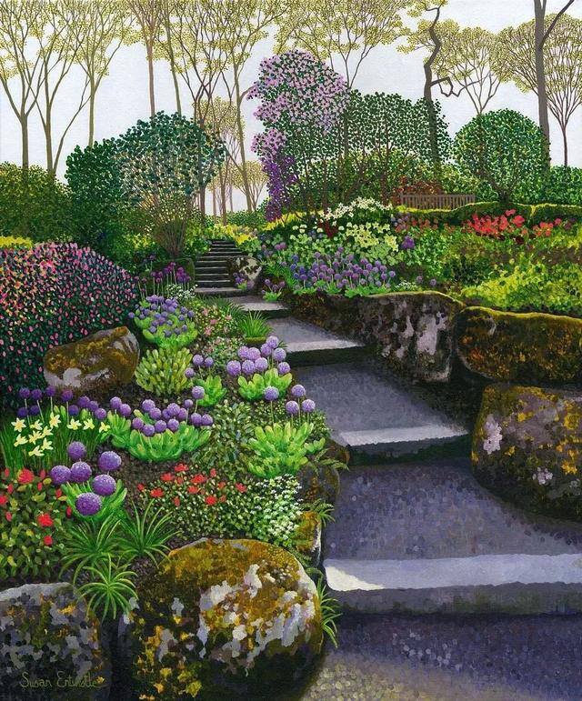 画画怎么赚钱（点彩画家susanentwistle，一个自学成才的艺术家）