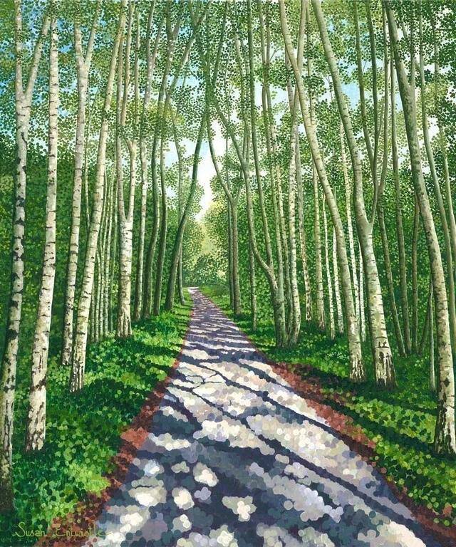 画画怎么赚钱（点彩画家susanentwistle，一个自学成才的艺术家）