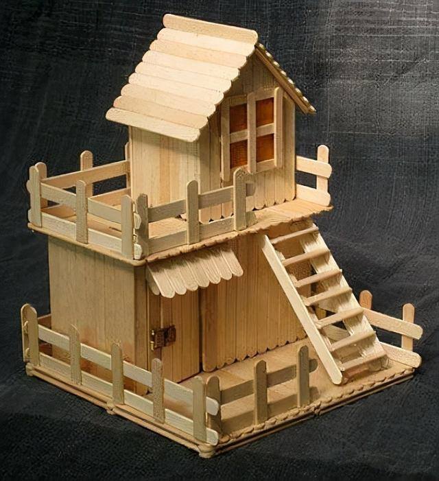 精美手工制作（30多个用冰棒棍制作的精湛工艺品）