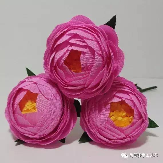 手工制作一束花（用皱纹纸做一束花）
