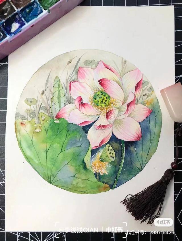 花朵怎么画最漂亮（中国风水彩花卉插画｜李浅浅qian）