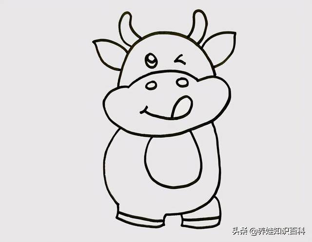 牛怎么画简单又漂亮（牛怎么画？只需4步就可以了）