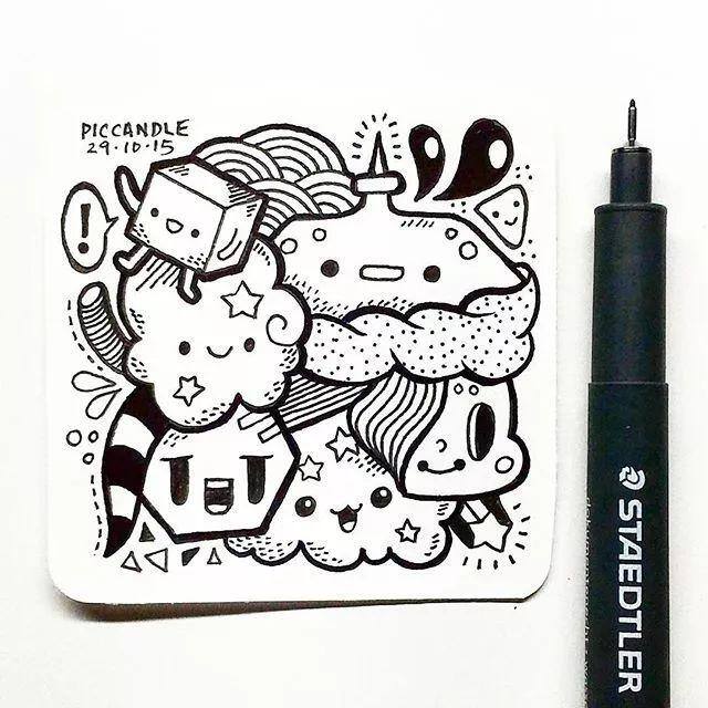 绘画图片大全简单漂亮（蠢萌蠢萌的小鸡蛋，简单易学！）