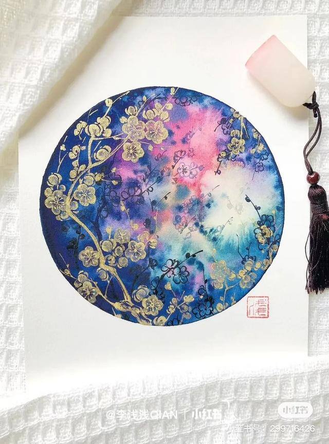 花朵怎么画最漂亮（中国风水彩花卉插画｜李浅浅qian）