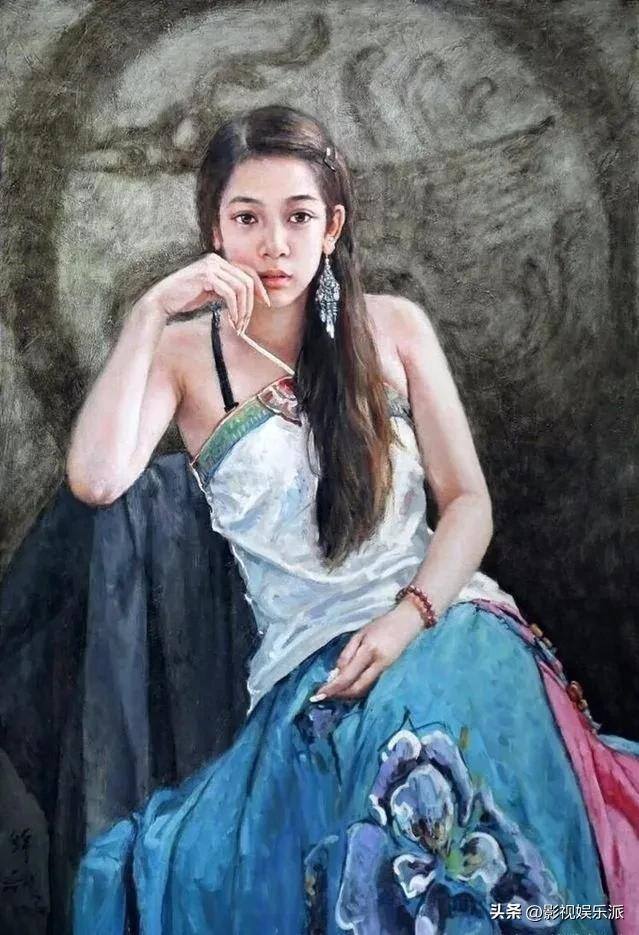 画一个漂亮的女生（这些油画中的东方女孩柔和细腻，太漂亮了！）