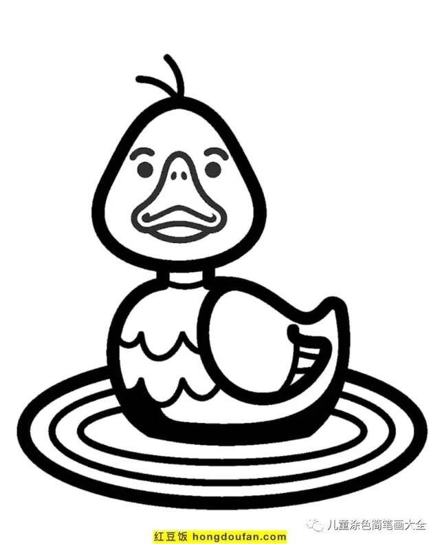 关于夏天的画简单好看（《我的世界》电影海报鸭子着色页）