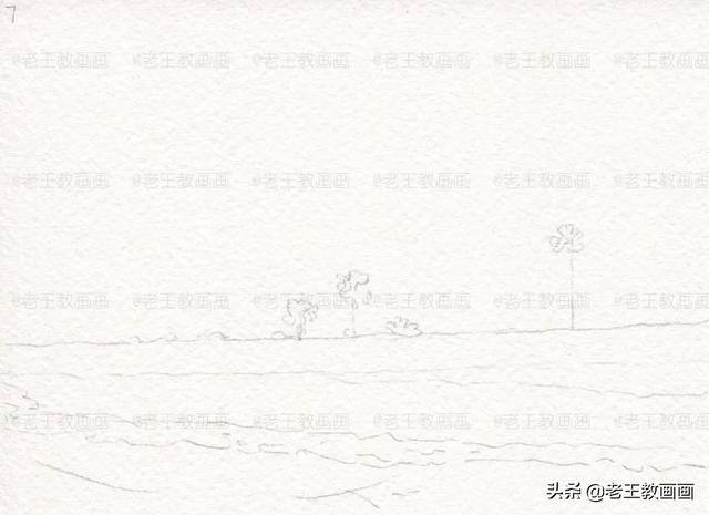 大海怎么画漂亮又简单（彩铅风景（完成稿及使用颜色展示））