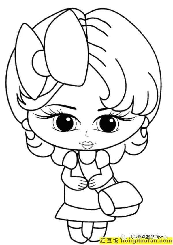 简单又漂亮的花绘画（如何为孩子画一个女孩）