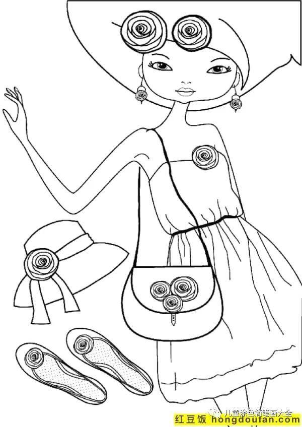 简单又漂亮的花绘画（如何为孩子画一个女孩）