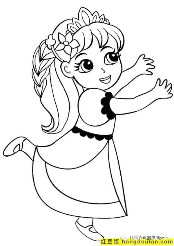 简单又漂亮的花绘画（如何为孩子画一个女孩）