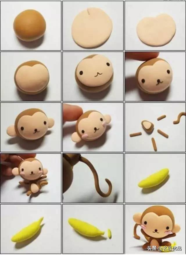 儿童手工粘土最简单（幼儿园手工教程：黏土手工，萌化了！）