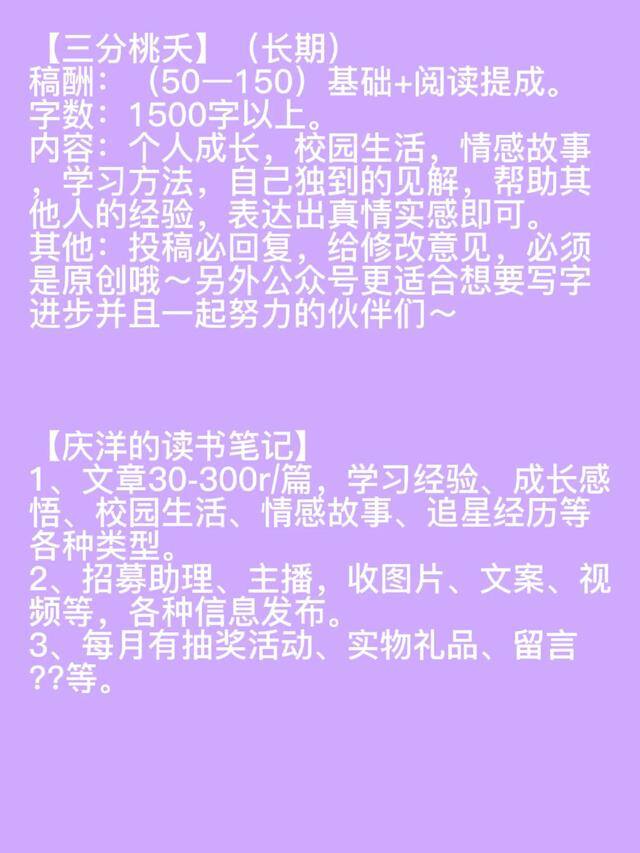 小红书点赞兼职平台（文案、视频、文案、文章、文章、文章投稿）