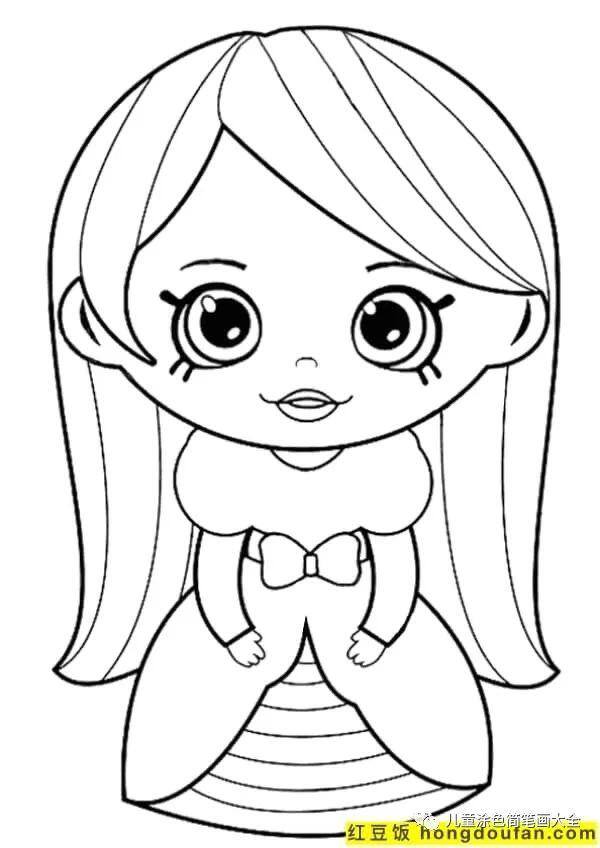 简单又漂亮的花绘画（如何为孩子画一个女孩）