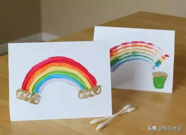 简单的绘画作品（手把手教你画彩虹，简单又有趣！）