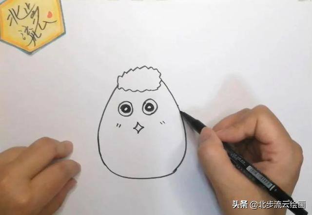 宝宝画画教程简单易学（可爱的小鸡儿童画，简单易学，小朋友们学会了吗？）