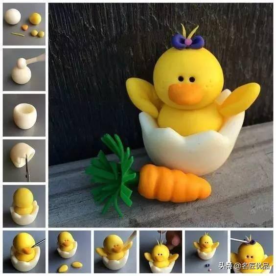 儿童手工粘土最简单（幼儿园手工教程：黏土手工，萌化了！）