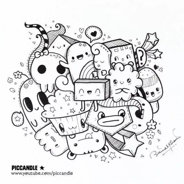 绘画图片大全简单漂亮（蠢萌蠢萌的小鸡蛋，简单易学！）