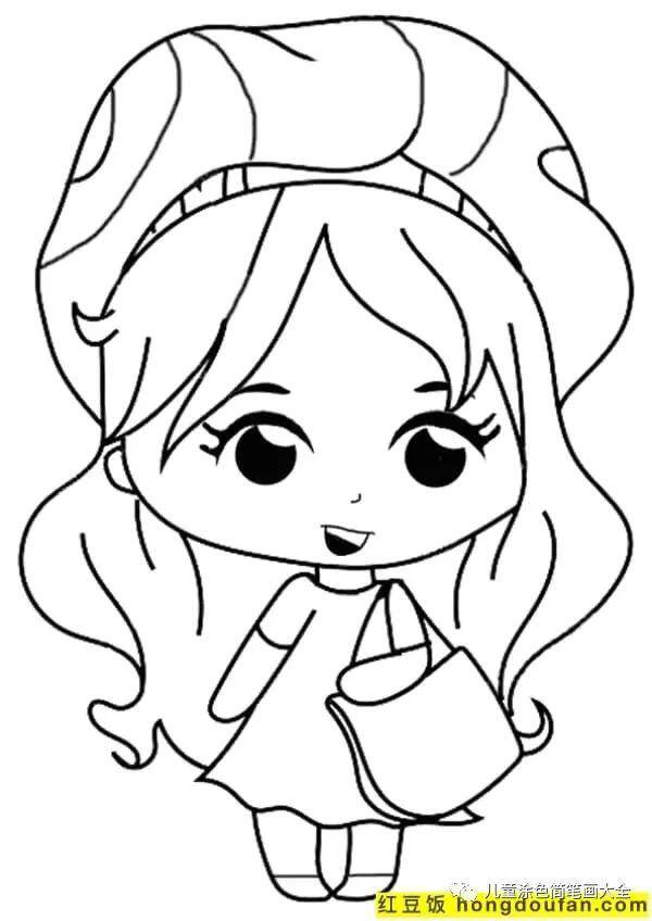 简单又漂亮的花绘画（如何为孩子画一个女孩）